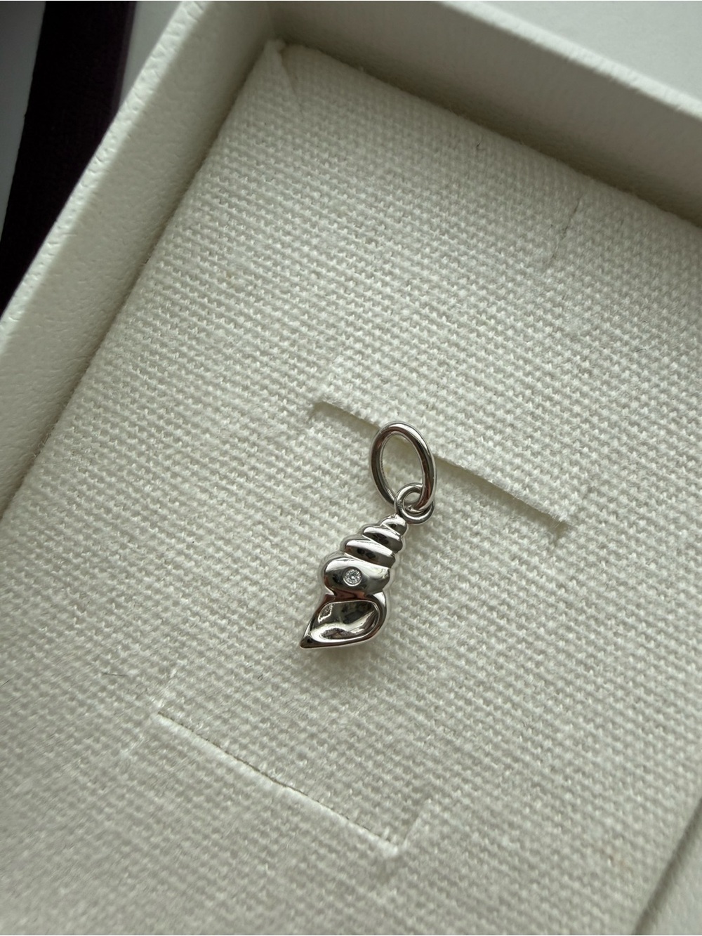 Michael Hill Sterling Silver Conch Seashell Pendant Charm